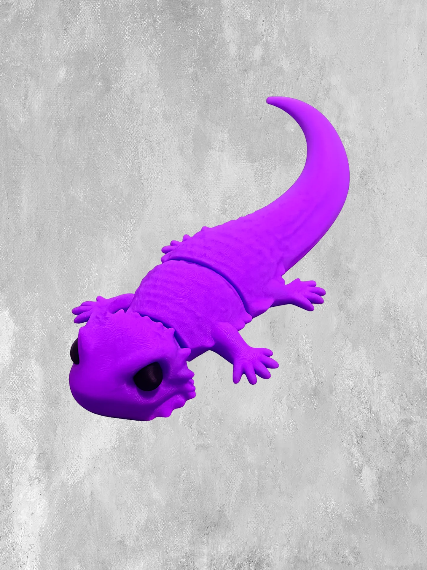 Гибкий гекон фиолетового цвета с подвижным телом