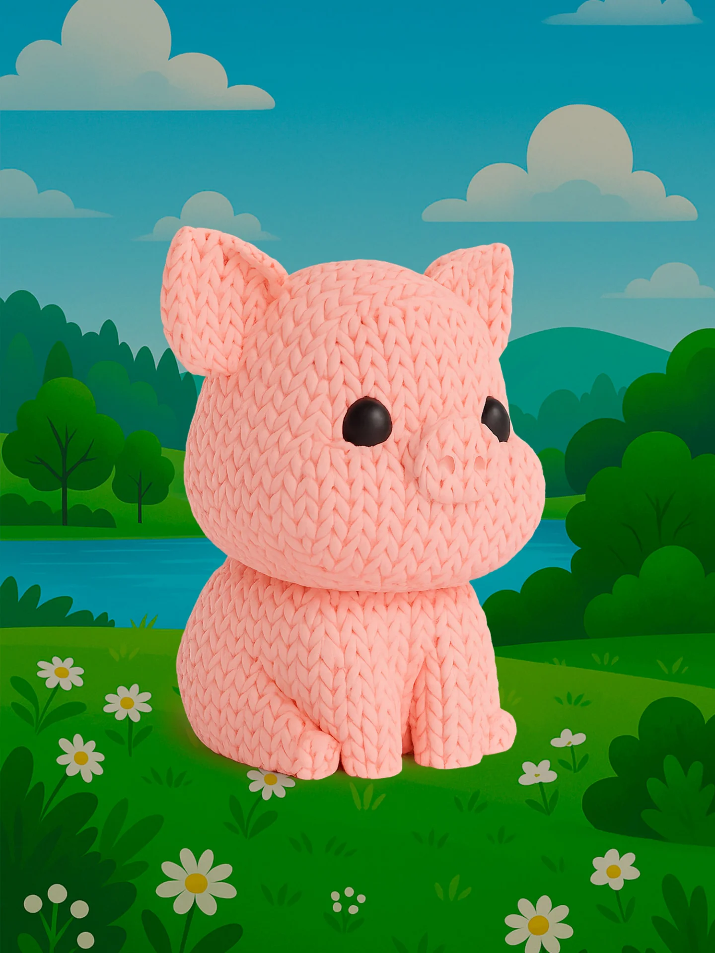 Свинка - Вязаная семейка