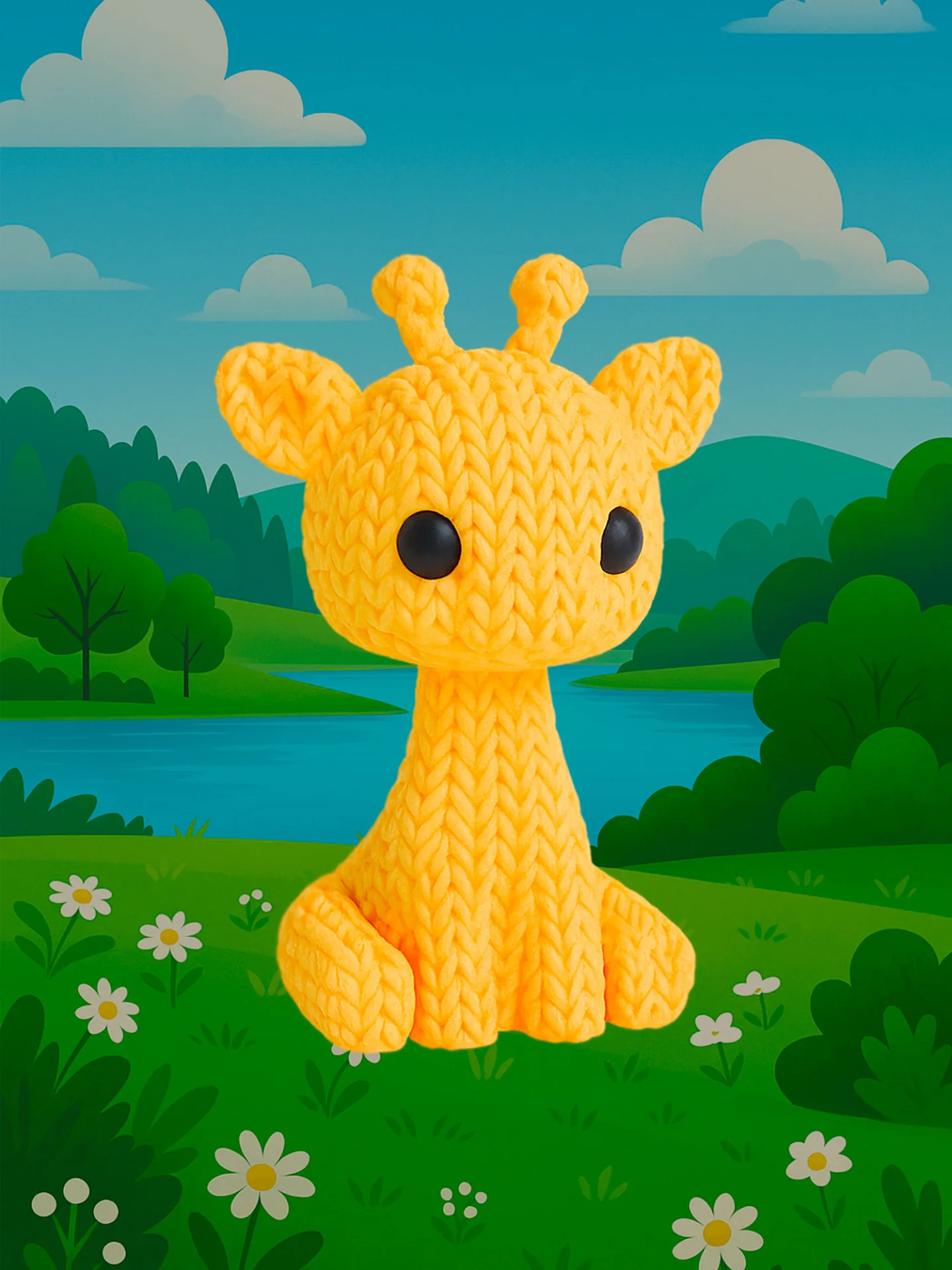 Жираф - Вязаная семейка