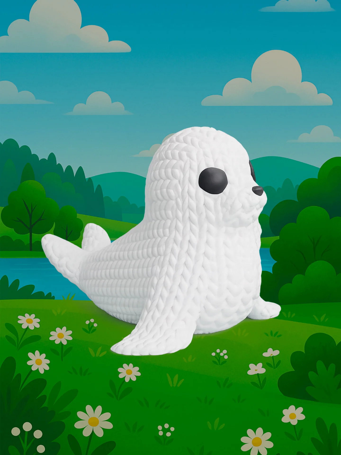 Тюлень - Вязаная семейка