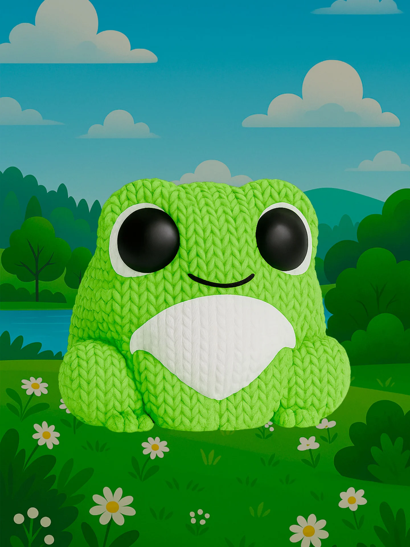 Лягушка - Вязаная семейка