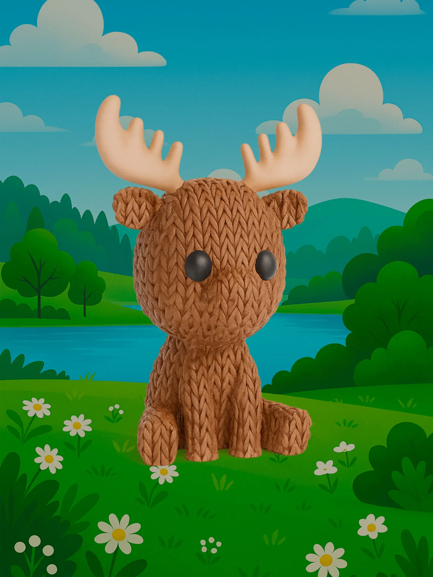 Лось - Вязаная семейка