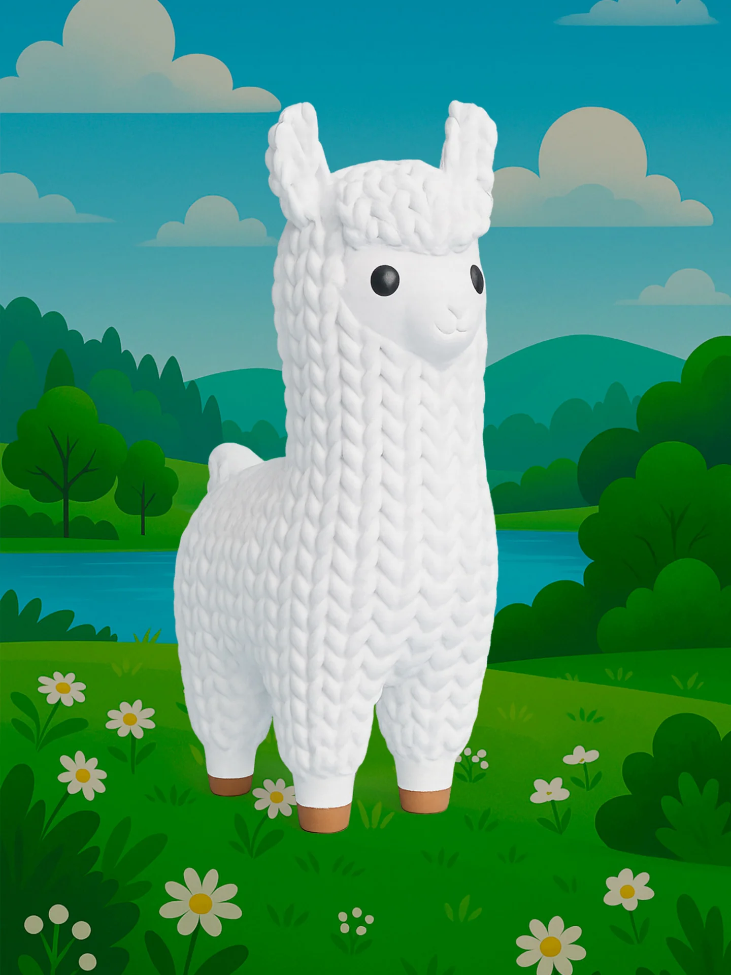 Лама - Вязаная семейка