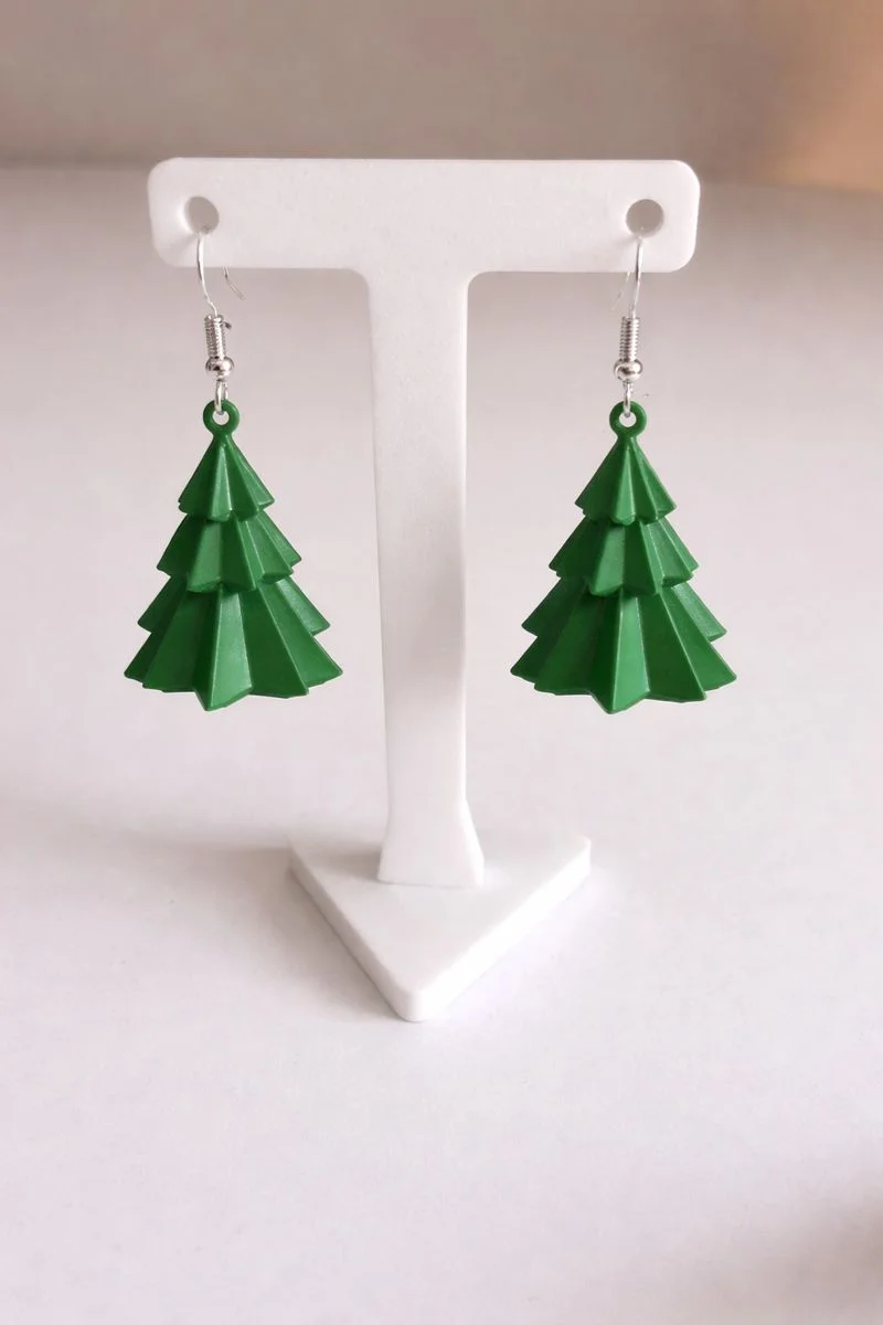 Серьги «Ёлочки» объёмные